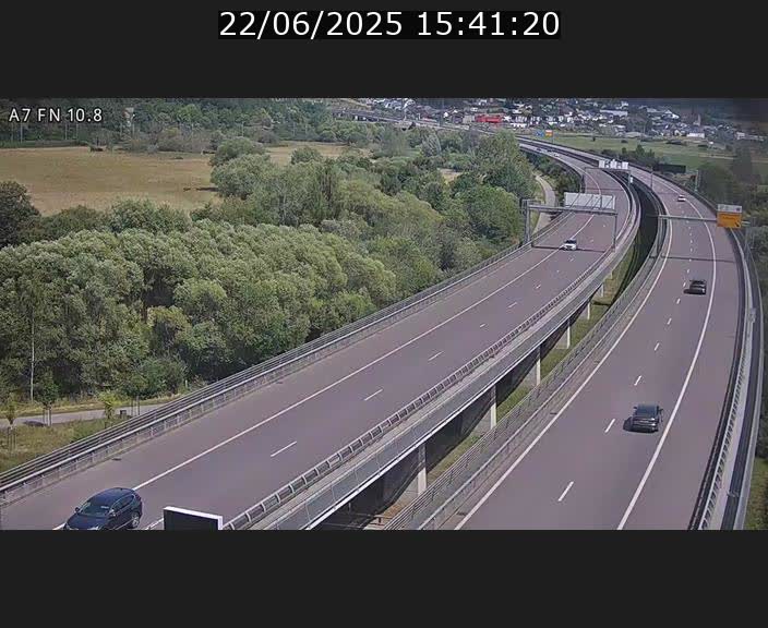 Caméra trafic Luxembourg - A7, Tunnel Gousselerbierg, sortie sud, direction rond-point Lorentzweiler (BK 10.8)
