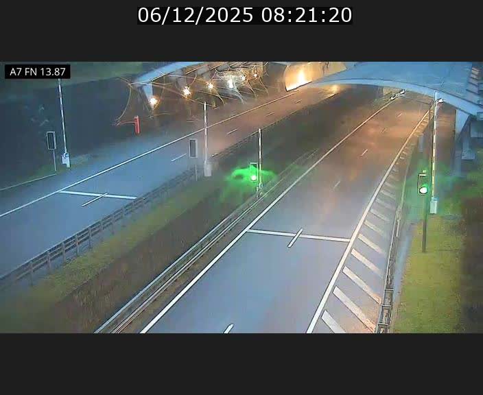 Caméra trafic Luxembourg - A7, Tunnel Gousselerbierg, entrée nord, direction Lorentzweiler