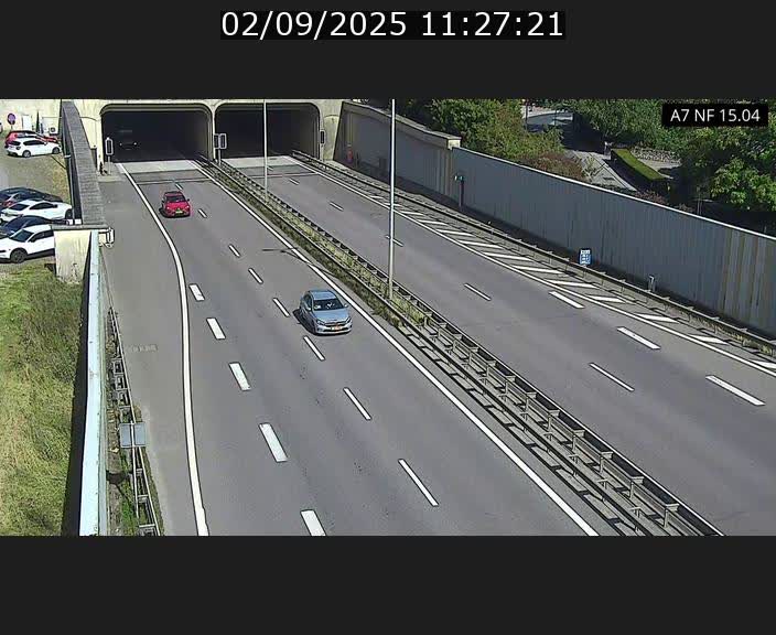 Caméra trafic Luxembourg - A7, Tunnel Mersch, entrée sud, direction Ettelbruck