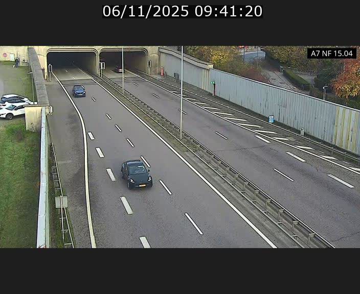 Caméra trafic Luxembourg - A7, Tunnel Mersch, entrée sud, direction Ettelbruck
