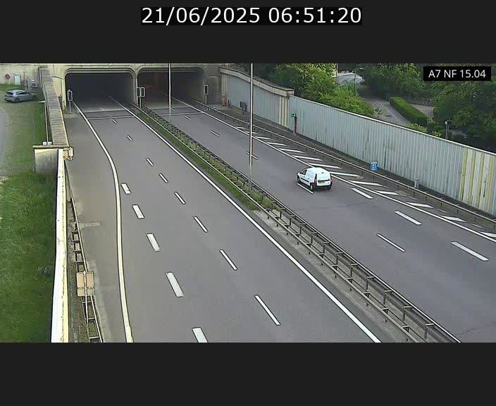 Caméra trafic Luxembourg - A7, Tunnel Mersch, entrée sud, direction Ettelbruck