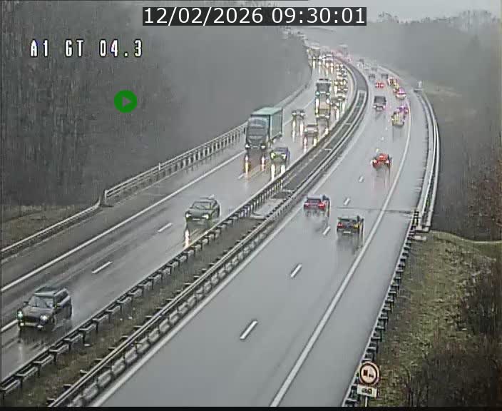 Traffic live webcam Luxembourg Itzig - A1 direction Sandweiler - BK 4.3