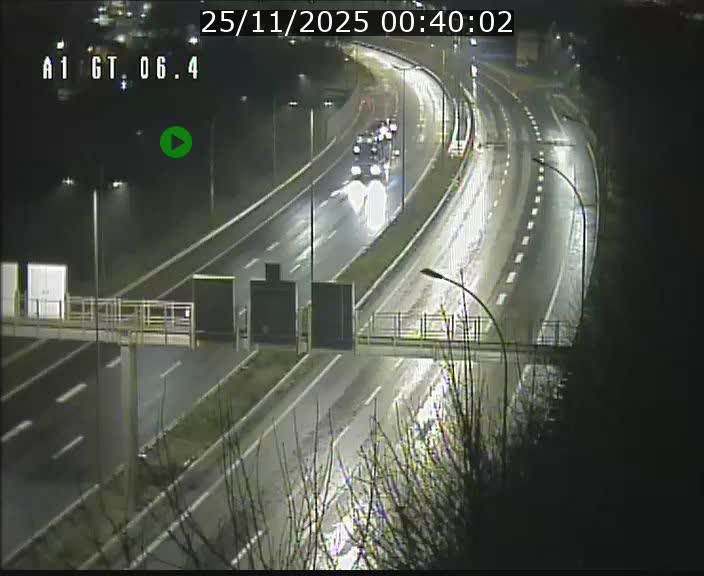 Traffic live webcam Luxembourg Hamm - A1 direction Sandweiler - BK 6.4