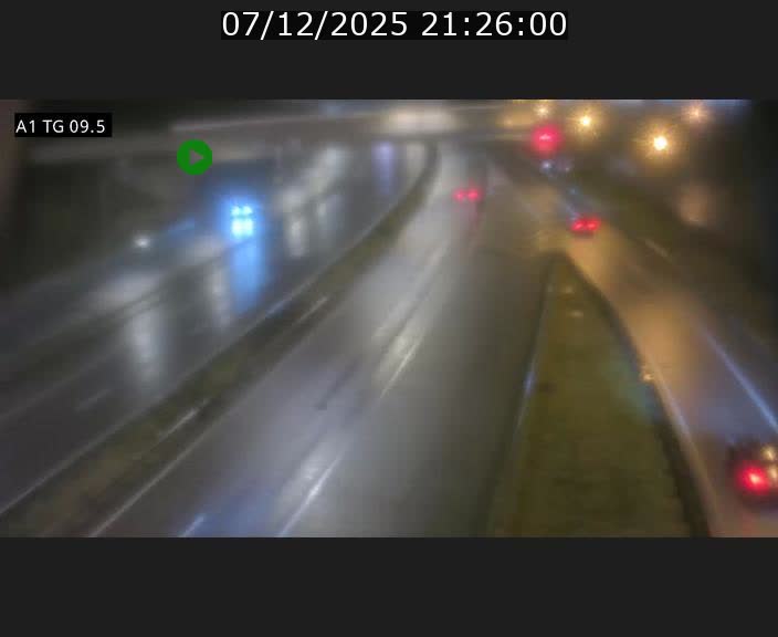 Traffic live webcam Luxembourg Jonction Grünewald - A1 direction Luxembourg-ville - BK 9.5