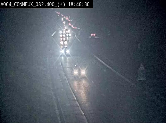 Webcam à hauteur de Conneux sur l'E411 en direction du sud de la Belgique