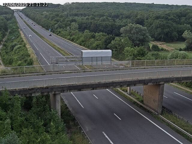 Caméra autoroute France - A31, Zoufftgen direction Luxembourg-ville, à la frontière entre la France et le Luxembourg