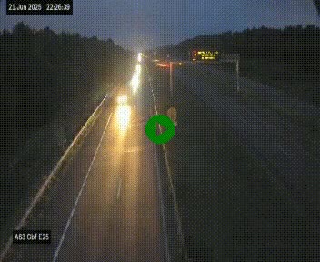 Webcam autoroute A63 en périphérie de Bordeaux au sud-est de la ville, en provenance du bassin d'Arcachon. Vue orientée vers Bordeaux
