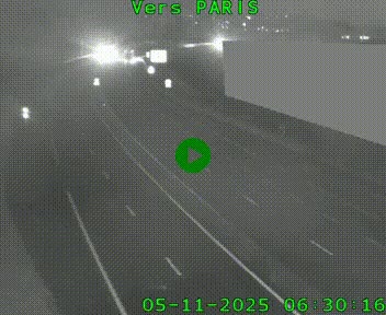 Caméra routière sur l'autoroute A20 à Brive-la-Gaillarde, à la jonction avec l'A89. Vue orientée vers Paris