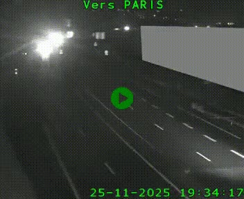 Caméra routière sur l'autoroute A20 à Brive-la-Gaillarde, à la jonction avec l'A89. Vue orientée vers Paris