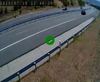 Caméra autoroutière France - A75, Engayresque, entre Millau et Séverac-le-Chateau, en direction de Montpellier