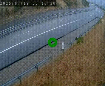 Caméra autoroutière France - A75, Engayresque, entre Millau et Séverac-le-Chateau, en direction de Montpellier