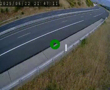 Caméra autoroute A75 à hauteur de la sortie 42 (Rodez, Laissac, Aire de l'Auvergne) située sur la commune d'Auberoques, près de Sévérac-le-Château