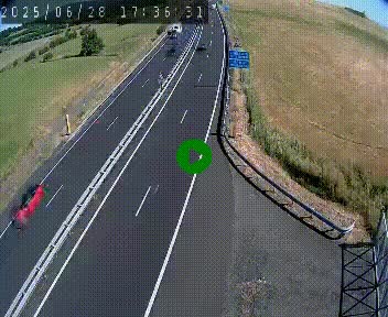 Caméra autoroute A75 à hauteur du col de la Fageole en direction de Clermont-Ferrand