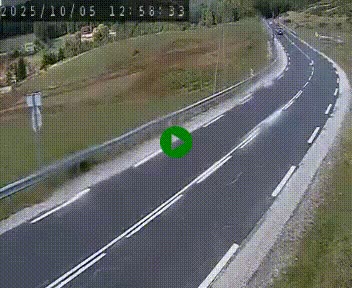 Webcam routière au niveau du col de la Chavade en Ardèche, sur la N102 à 1266 mètres d'altitude