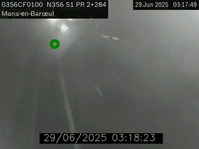 Webcam à l'entrée de Lille en direction du périphérique, à proximité de Mons-en-Baroeul sur la N356