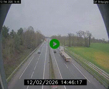 Webcam sur le périphérique de Rennes (N136) à hauteur du quartier Bréquigny, au sud de la ville