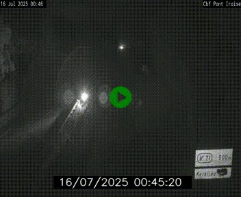 Webcam sur la N165 après le Pont de l'Iroise, à l'entrée de Brest