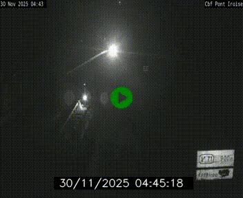 Webcam sur la N165 après le Pont de l'Iroise, à l'entrée de Brest