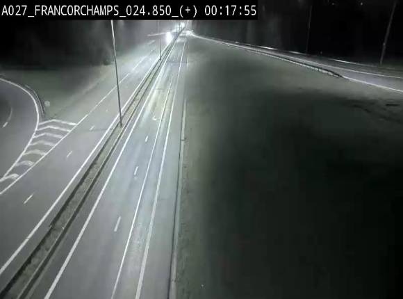 Caméra autoroutière à proximité du circuit de Spa-Francorchamps à Stavelot sur l'A27/E42