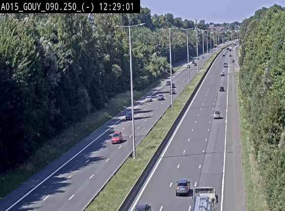 Webcam autoroute Belgique - Gouy-lez-piéton - E42 - BK 90.3