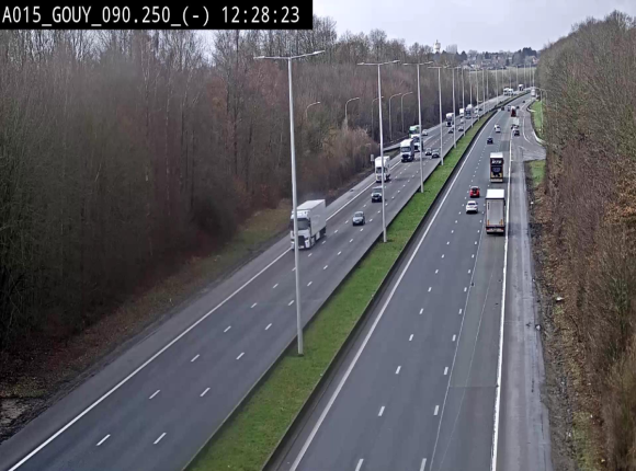 Webcam autoroute Belgique - Gouy-lez-piéton - E42 - BK 90.3