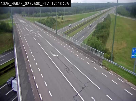 Caméra autoroute Belgique - Sougné-Remouchamps,E25 direction Luxembourg