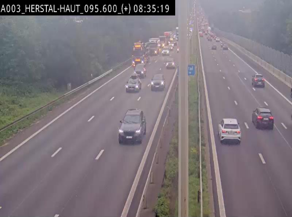 Webcam autoroute Belgique - Herstal - E40 direction Aix-la-Chapelle - BK 97