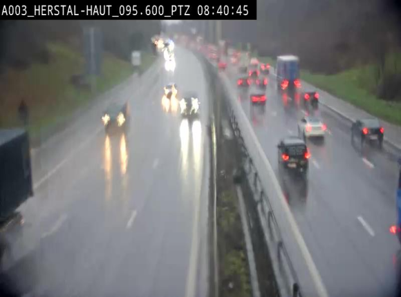 Webcam E40 à Herstal en direction de Liège et en provenance d'Aachen