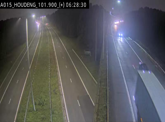 Webcam autoroute Belgique - Houdeng-Goegnies - Jonction E19/E42 direction Tournai/Mons - BK 101.85