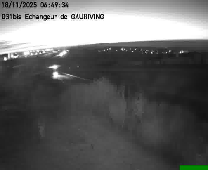 Dispositif d’observation sur D31bis (France) à Gaubiving, en direction de Sarreguemines, offrant une visualisation fiable des conditions de circulation.