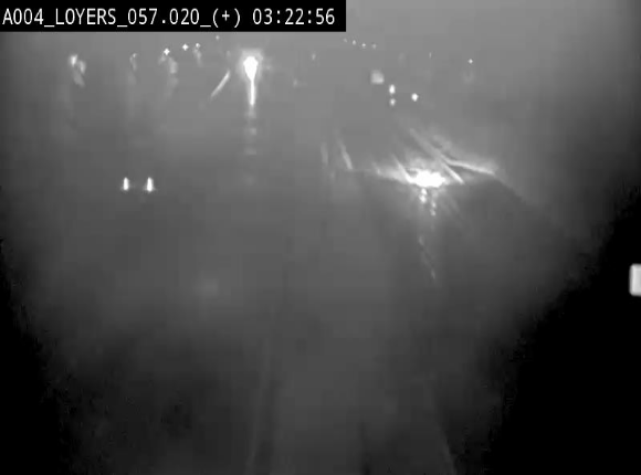 Webcam dans la montée de Loyers sur l'E411, après le viaduc de Beez en venant de Namur et en direction du Luxembourg