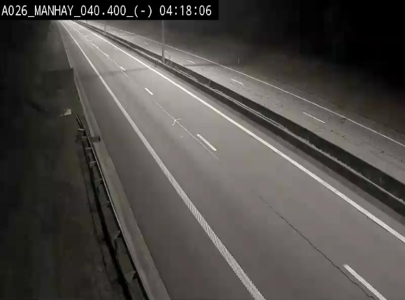 Webcam autoroute A26/E25 à hauteur de Manhay, après la jonction avec la N651 en direction de Liège - BK 40.4