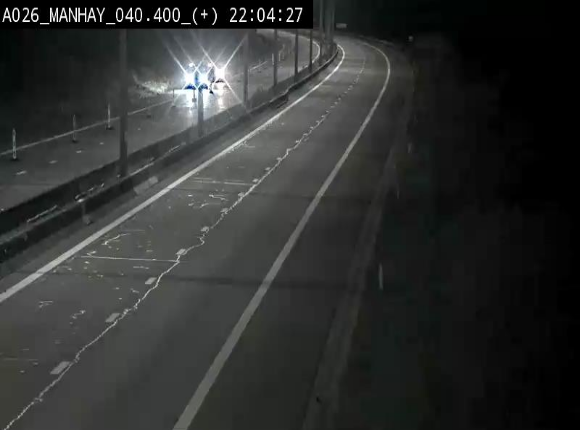 Webcam autoroute A26/E25 à hauteur de Manhay, avant la jonction avec la N651 en direction de Luxembourg - BK 40.4