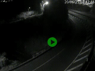 Caméra autoroute à la jonction entre l'A7 et la D301 (Boulevard urbain Sud de Lyon) à Feyzin, au sud de Lyon. Vue orientée vers Mions