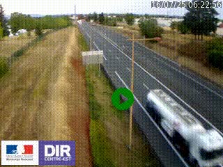 Webcam à Mably, à proximité de Roanne en direction de Moulins sur la N7