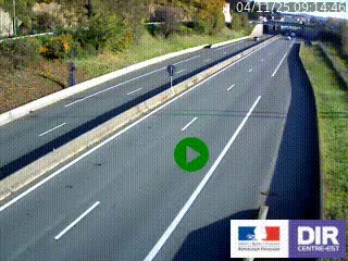 Caméra autoroutière sur l'A47 à hauteur de Givors, a proximité de Lyon. La webcam est orientée vers Lyon