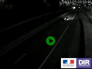 Caméra autoroutière sur l'A47 à hauteur de Givors, a proximité de Lyon. La webcam est orientée vers Lyon