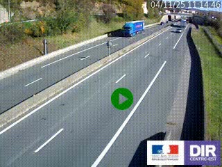 Caméra autoroutière sur l'A47 à hauteur de Givors, a proximité de Lyon. La webcam est orientée vers Lyon