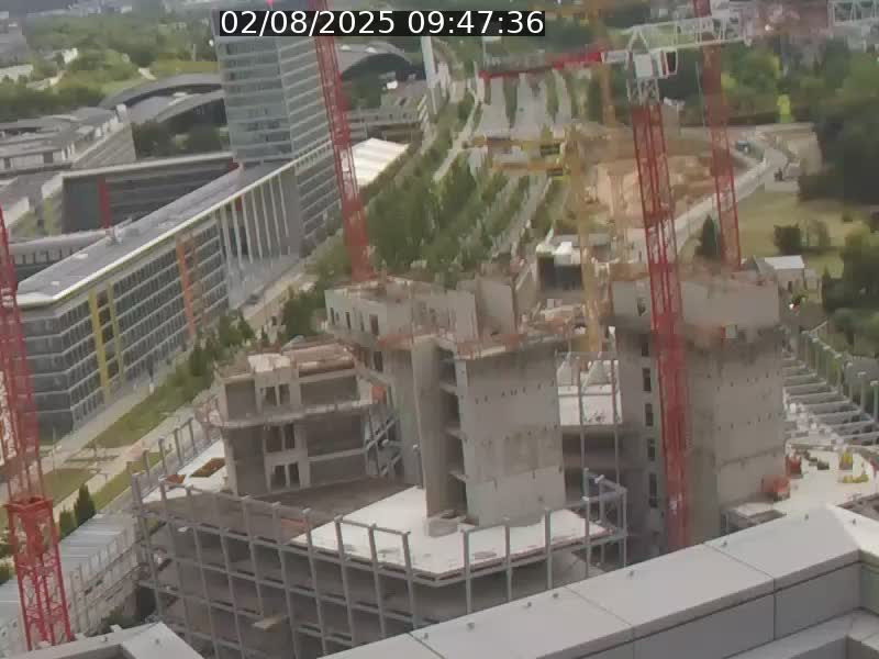 Webcam sur l'avenue John Fitzgerald Kennedy (N51) avec vue orientée vers le Findel