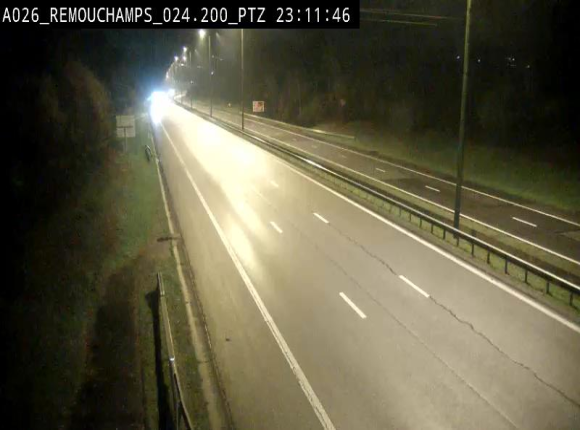 Webcam E25/A26 à Aywalle, à hauteur de Spa. Vue orientée vers Liège