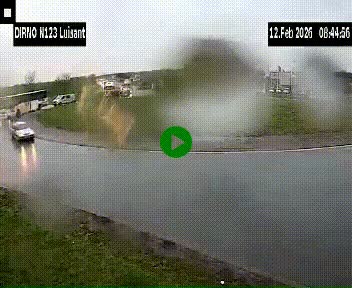 Webcam en périphérie de Chartres sur la N123, à hauteur de Luisant. Vue orientée vers Chartres