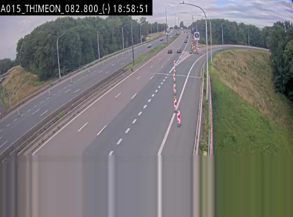 Caméra trafic Belgique - Thiméon - E42, jonction avec A54 (E420) direction La Louvière/Charleroi - BK 82.82