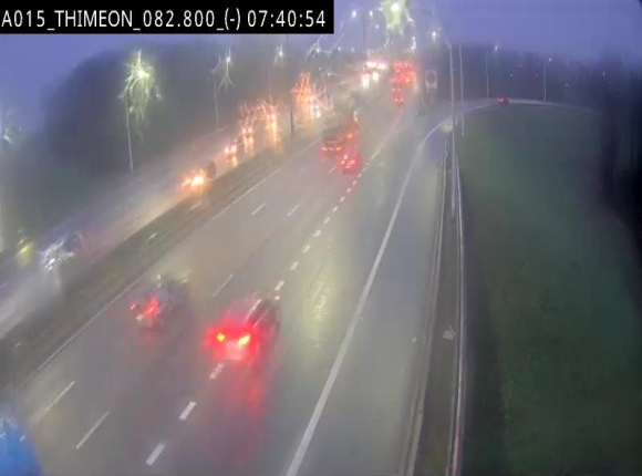 Caméra trafic Belgique - Thiméon - E42, jonction avec A54 (E420) direction La Louvière/Charleroi - BK 82.82