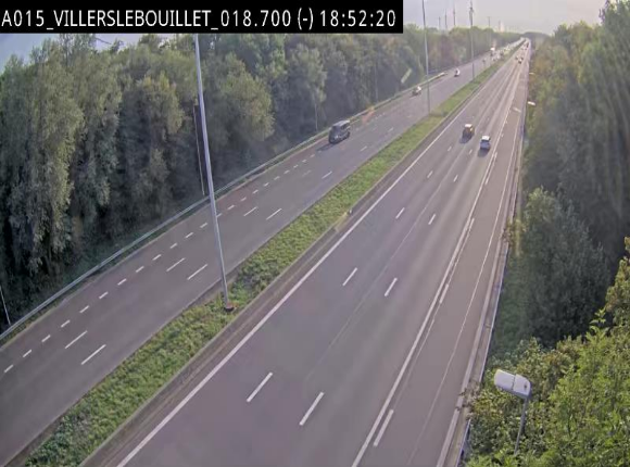 Webcam autoroute Belgique - Villers-le-Bouillet - E42 direction Liège - BK 18.7
