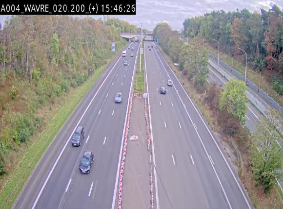 Webcam @ Wavre-sud KP 19.6, A4/E411