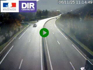 Caméra sur la Nationale 90 (N90) à La Léchère, en direction et à proximité d'Albertville