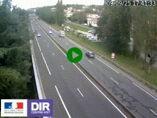Webcam routière à Le Chambon-Feugerolles sur la RN88 entre Firminy et Saint-Etienne