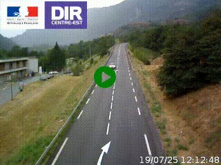 Web cam sur la N90 à Aime, en provenance de Bourg-Saint-Maurice et en direction d'Albertville