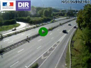 Caméra routière à hauteur de la sortie 15 Chambéry-centre au PK 4,103 en direction d'Albertville