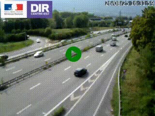 Caméra routière à hauteur de la sortie 15 Chambéry-centre au PK 4,103 en direction d'Albertville